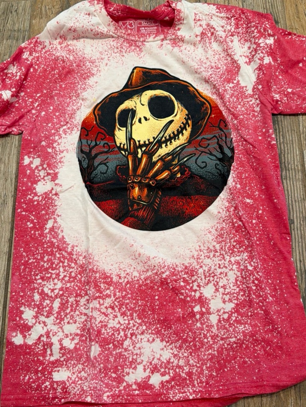 Bleached women’s jack skellingtkn ' T-Shirt - Small - Halloween tees